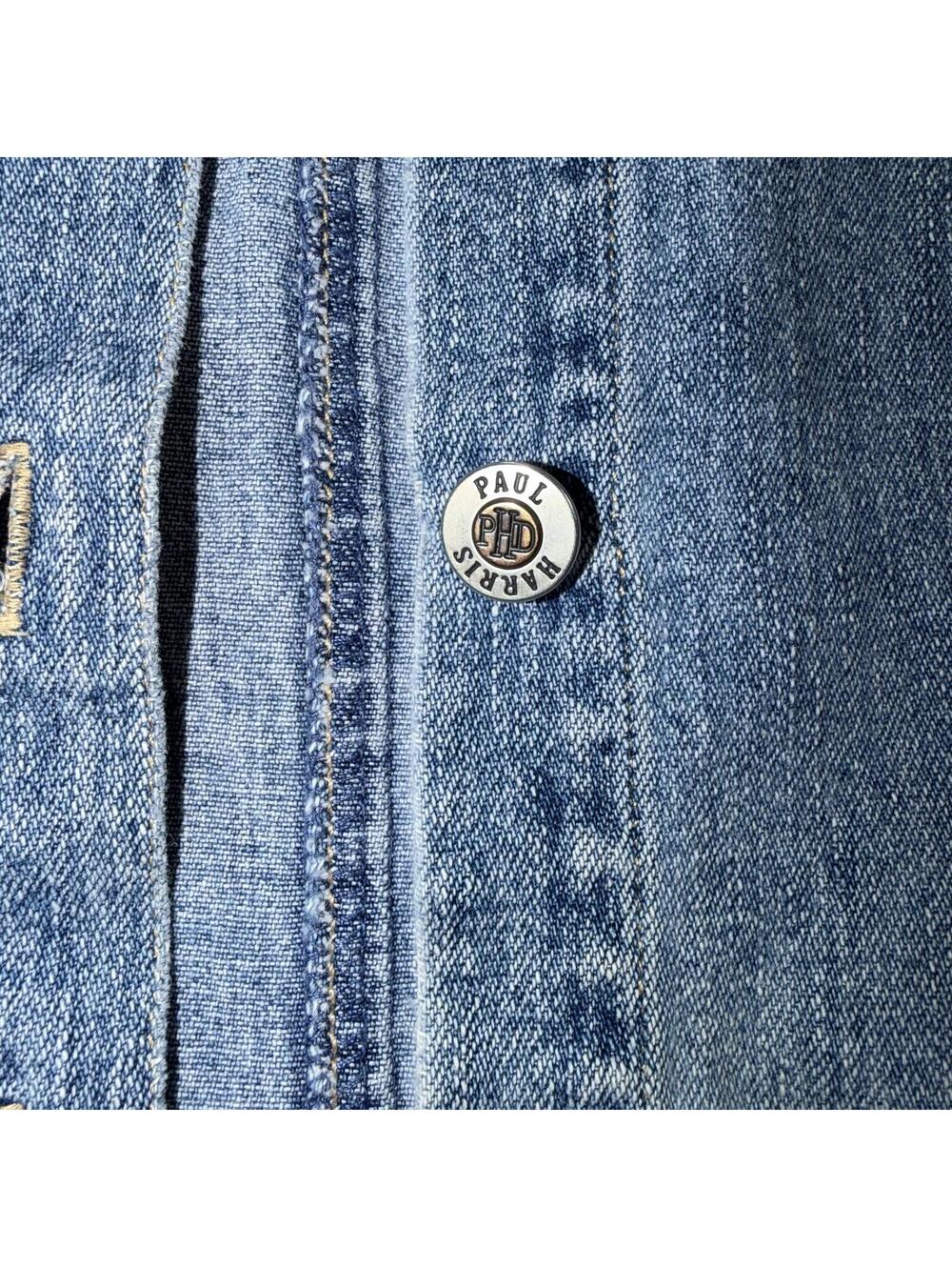 Y2K Paul Harris Denim 100% Cotton Vest - Medium - Picture 5 of 6